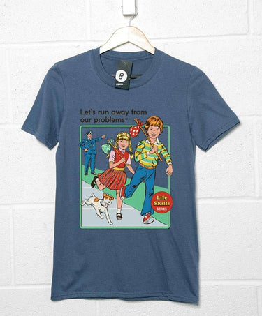Steven Rhodes Let's Run Away From Our Problems Unisex T-Shirt 8Ball